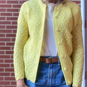 Vintage Yellow Cardigan
